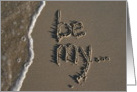 be my... - beach & sand card
