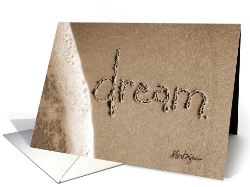 dream - beach & sand card (482580)