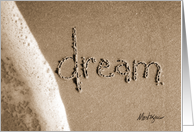 dream - beach & sand card