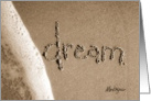 dream - beach & sand card