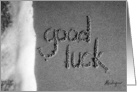 good luck - beach & sand card