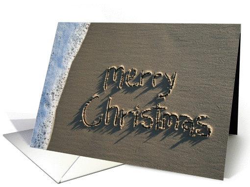 Merry Christmas - Beach & Sand card (884082)