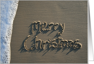 Merry Christmas - Beach & Sand card