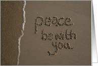 Beach Sympathy - peace be with you card