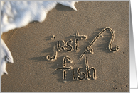 just fish... written...