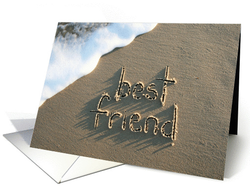 friend... written in sand card (930563)