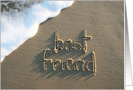 friend... written in sand card