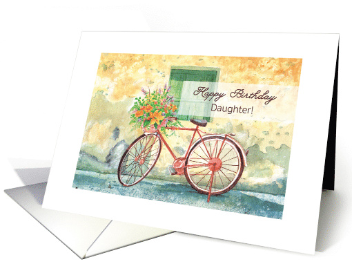 country bicycle, happy birthday card (1640266)