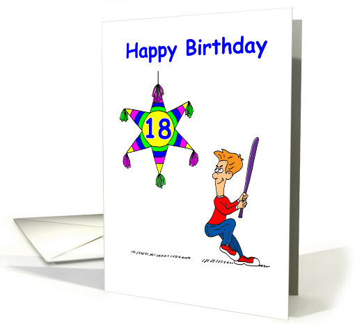 18th Birthday - Hitting 18 card (104251)