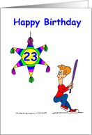 23rd Birthday - Hitting 23 card