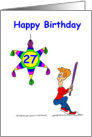 27th Birthday - Hitting 27 card