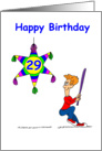 29th Birthday - Hitting 29 card