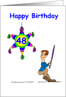 48th Birthday - Hitting 48 card