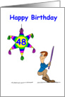 48th Birthday - Hitting 48 card