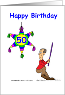 50th Birthday - Hitting 50 card