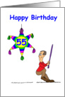 55th Birthday - Hitting 55 card