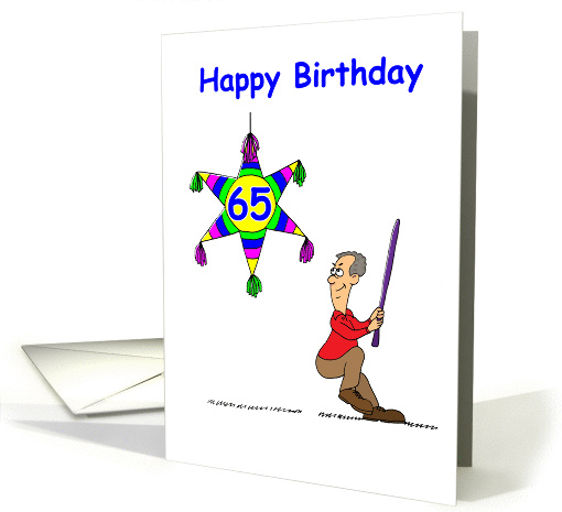 65th Birthday - Hitting 65 card (107497)