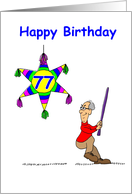 77th Birthday - Hitting 77 card