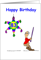 83rd Birthday - Hitting 83 card