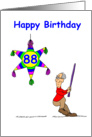 88th Birthday - Hitting 88 card