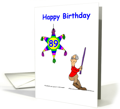89th Birthday - Hitting 89 card (108716)