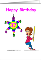 37th Birthday - Hitting 37 card