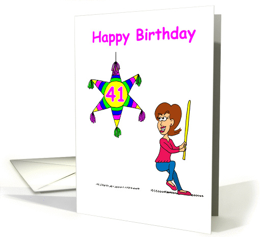 41st Birthday - Hitting 41 card (116305)