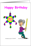 70th Birthday - Hitting 70 card