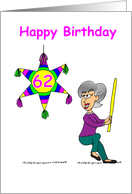 62nd Birthday - Hitting 62 card
