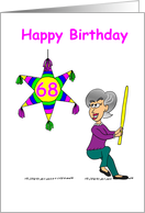 68th Birthday - Hitting 68 card
