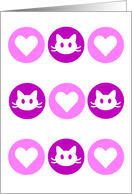 Cute cats and hearts...