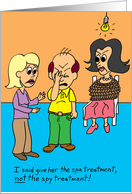 Birthday - Spy Treatment card