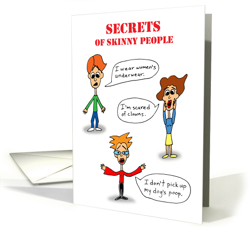 Friendship - Secrets of Skinny People card (44425)