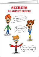 Friendship - Secrets of Skinny People card