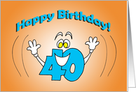40th Birthday - Not a Scary Number card