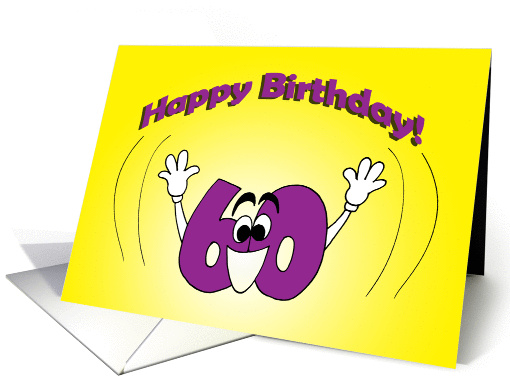 60th Birthday - Not a Scary Number card (48857)