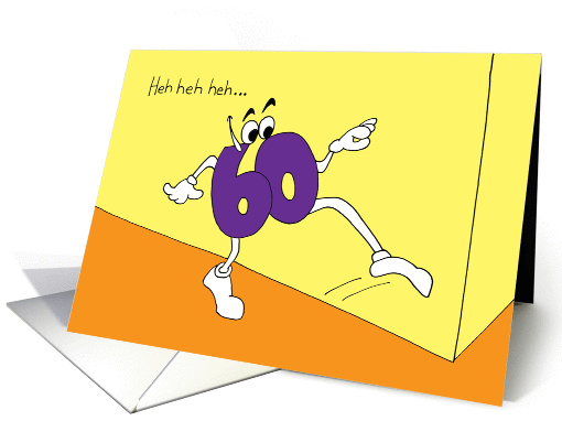 60th Birthday - Sneaks Up on You card (50342)