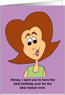Birthday - Because I Said So card