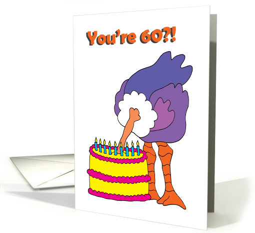 60th Birthday - Hide Your Excitement card (55270)