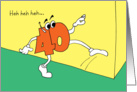 Son 40 Birthday - Sneaks Up on You card