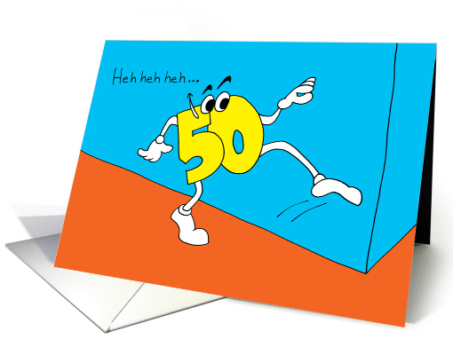 daughter 50th Birthday - Sneaks Up on You card (56699)