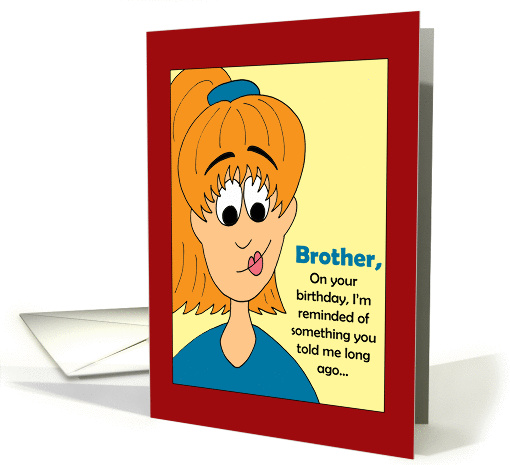 Brother Birthday - Nanny Boo Boo card (57495)