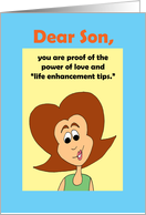 Son Birthday - Power of Nagging card