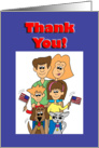 Support Our Troops - Thank You card