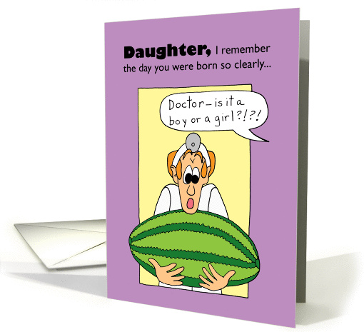 Daughter Birthday - Day You Were Born card (58612)