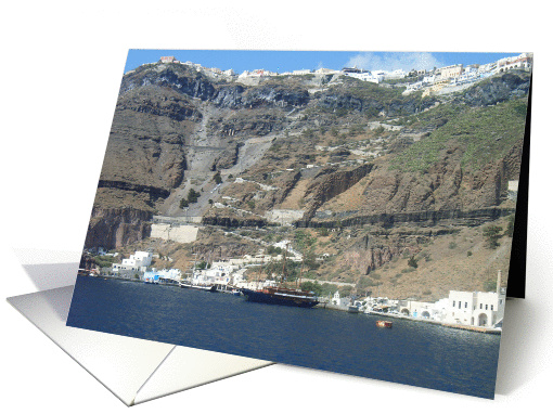 looking up at Santorini card (49219)