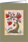 Love Heart Blossoms for Valentine’s Day card