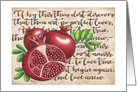 Pomegranate Love Anew card