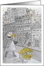 Yellow Daffodils in the City To Brighten Up A Happy Day card