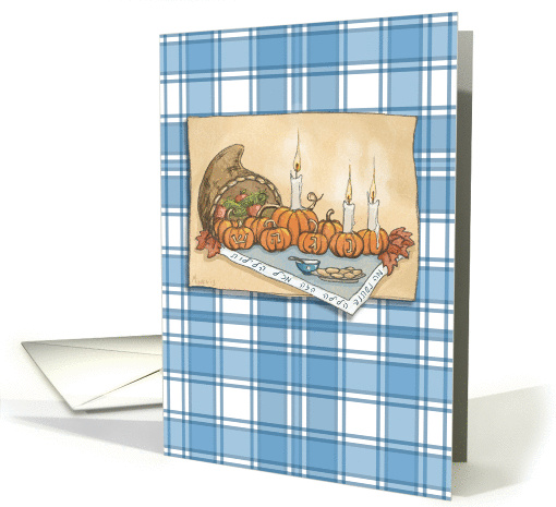 Happy Thanksgivukkah Pumpkin Menorah card (1170904)
